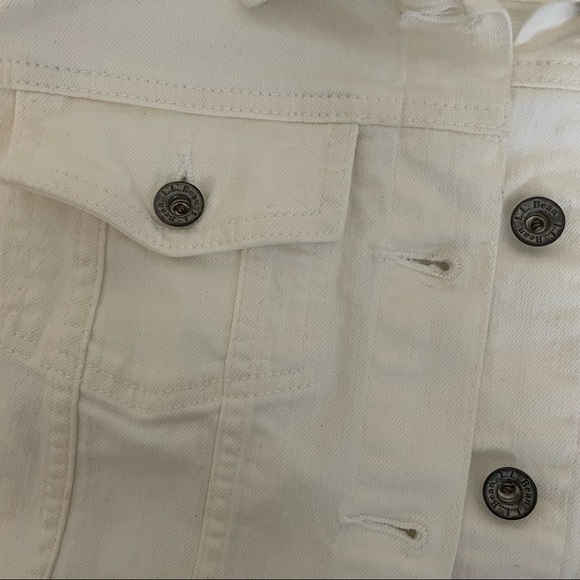 L.L. Bean White Jean Jacket - Picture 3 of 7